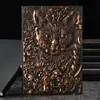 Notepads A5 Cat Star Hardcover Retro Notepad Student Learning Record Imitation Leather Notebook Business Office Stationery 231128