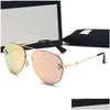 Sunglasses 2022 Esign Women Men Designer Good Quality Fashion Metal Oversized Sun Glasses Vintage Female Male Uv400 Drop Delivery Ac Dhmow