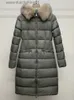 Piumino da donna Parka Piumino staccabile in pelliccia di procione da donna addensato caldo giacca lunga con cappuccio cintura moda coreana inverno nuovo 2023 L231129