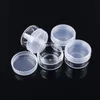 3g 5g 8g 10g 15g 20g Clear Plastic Cosmetic Container Jars With PE Lids Cosmetic Cream Pot Makeup Eye Shadow Nails Powder Jewelry Bottl Uwod