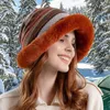 Bérets d'hiver chauds, casquettes de pêcheur, chapeau seau tricoté moelleux, bonnet en peluche Super doux, chapeaux de randonnée en plein air pour filles et femmes