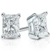 14k White Gold 4-PRONG PRINCESS CUT DIAMOND STUD EARRINGS 1 50 CT TW G-H SI2231T