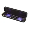 Jewelry Pouches Luxury Bracelet Box Velvet Storage Case Organizer Holder With LED Light Black