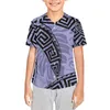 Casual shirts voor heren Polynesische tribal Samoan Totem Tattoo Samoa Prints Kids Baseball Jersey Hip Hop Gepersonaliseerde Sport T Tops For Boys Cadeau