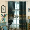 カーテンクラシッククラシックヨーロッパの豪華なカーテンベッドルームリビングルーム刺繍シェニール窓ブラックアウトヴィラキャッスル