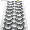 Falska ögonfransar ayrmilla 5/20pairs 3d mink fransar naturliga falska ögonfransar dramatiska tjocka falska ögonfransförlängning faux cils grossist makeupverktyg q231129