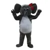 Dimensioni adulte Grey Elephant Mascotte Costume Caratteristica del carnivale di Carnival Unisex Halloween festa di compleanno Outfit per esterno per uomini donne