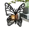 Decorative Plates Wall Corner Shelf With Butterfly Frame Hanging Jewelry Holder Storage Space Saving For Bedrooms