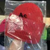 Wintermütze Designer Beanie Hüte Designer Frauen AC Square Smiley Gesicht Wolle gestrickt hohe Version weibliche Pullover Wollmütze lässig warme elastische angepasste Kappen 8AWIZ