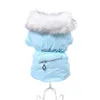 Abbigliamento per cani Cappotto in pelle PU per gatti e con tasca con cerniera Design Pet Puppy Dress Felpa con cappuccio Abbigliamento caldo invernale