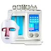 最新7 in 1 Hydro Oxigen PDT LEDブラシプラズマシャワーHifacial Hydra Aqua Peel Facial Machine for Salon