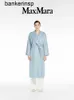 Maxmaras Coat Luxury fashionable Wool Overcoat bathrobe cashmere