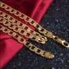 Chains 18 K Real Solid Yellow Gold Filled Fine Cuban Curb Italian Link Chain Necklace Mens Women 10Mm Drop Delivery Jewelry Neckl Dhwgo