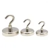 Hooks P82D Magnetic Magnet Hook Neodymium Sällsynt jord för kylskåp BBQ Grill Home Kitchen Office inomhus inomhus