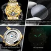 Wristwatches OLEVS Top Brand Men Watches Automatic Mechanical Watch 50M Waterproof Stainless Steel Skeleton Design Watches Reloj de hombre 231128