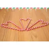 Kerstdecoraties 6 stks/lot Candy Crutch hanger boom decor hangend ornament voor jaar kerstfeest kinderen cadeau p25