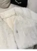 Futra kobiet sztuczne futro Kobiety Faux Furt Furt Jacket V-Neck Furry White Puszysty 231128
