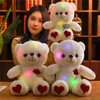 Bambole di peluche 1 pz giocattoli per bambini orso di luce giocattolo strumento regalo morbido regalo di compleanno LED animali di peluche colorati luminosi 231128