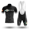 Nouveau 2022 Irlande Black Cycling Team Jersey 19D Pad Bike Shorts Set Séchage rapide Ropa Ciclismo Mens Pro BICYCLING Maillot Culotte wear208M