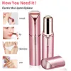 Epilator Elektrische Wenkbrauw Trimmer Mini Eye Brow Lippenstift Vorm Ontharing Draagbare Vrouwen Pijnloos Scheermes Scheerapparaat Tool 231128