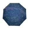 Paraplyer Creative 12 Stars Map Starry Sky Paraply Rain Women Matic Three Folding Parasol Parapluie 220426 Drop Delivery Home Garde Dhkdp