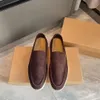 Męskie buty mokasyny płaskie niska zamszowa krowa skóra Oxfords Moccasins Summer Walk Comfort Botofer poślizg na gumowej gumowej mieszkania z pudełkiem EU35-46