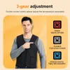 Gilets pour hommes 16 zones de chauffage gilet chauffant de charge intelligente personnes d'âge moyen et personnes âgées vêtements chauffants vêtements rembourrés en coton 231128