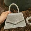 Avondtassen Handvat s Kristallen schoudertas luxe Designer Portemonnees en handtas Femme clutch Bag zilver glanzende crossbody 231128