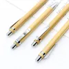 Stylo à bille en bois de bambou, pointe de 1.0mm, encre noire, Signature professionnelle, stylo à bille, papeterie d'écriture de bureau et d'école dh8759