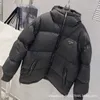 Men S Vesten High Edition P Familie herfst en winterproduct Triangle Mark Winddichte Warm Zipper Fashion Loose Women Down Jacket