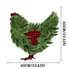 Carpets Christmas Floor Mat Funny Chicken Doormat Winter Door Decorations Rug Xmas Kitchen Bedroom Ornament Non Slip Home Supplies