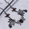 ペンダントネックレスハロウィーンヴァンパイアバットスパイダーネックレスブラッドレッドクリスタルパンクヴィンテージメタルクラシックゴシックジュエリーレディギフト