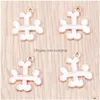 Charms Charms 10pcs Cartoon Funny Halloween Crossed Bone Metal Charm Akcesorium Akcesorium Kolczyki Naszyjka biżuteria brelowa Making Dheuc