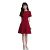 Evening Dresses Wine Red Cocktail Dresses for the Bride Autumn Engagement Dresses Return to the Door for Small Stature and Slimming Dresses