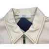 Jacken Herren Hohe Version P Familie FrühlingSommer Produkt Dreieck Logo Tasche Flip Kragen Arbeitskleidung Einfach und Damen Denim Mantel C77L
