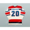 Özel Beyaz 20 WHA 1972-73 Ottawa Nationals Home Hokey Forması Yeni Üst Dikişli S-M-L-XL-XXL-3XL-4XL-5XL-6XL