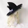 Chapeaux à bord large lolita Halloween Retro Sorc
