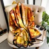 Schals Seidenschals Frauen Design Foulard weibliche Schalstolen Hijab Frauen Kopftasche Echarpe Wraps