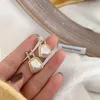 Boucles d'oreilles à tige 2023 arrivée mode coréenne perle carrée créative faite à la main déclaration de cadeau pour les femmes