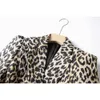 Abiti da donna Blazer Primavera Autunno Tessuto personalizzato Qualità Prezzo d'occasione Donna Classico Leopard Priting Slim Street Giacche femminili 231129