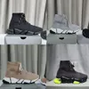 S Triple 2.0 Knit Socks Shoes Mesh Speed ​​Trainer High Race Runners Men and Women Designer Sneakers Platform med snören Casual Trainers With Box Size 35-45 10