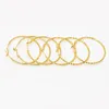 Hoopörhängen mxgxfam klassisk 30 mm rund liten cirkel för kvinnliga smycken ingen sten 24 k rent guldpläterat Europa mode