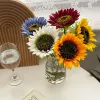 10Pc Retro Sunflower Artificial Silk Flower Christams Home Living Room Decoration Bouquet Wedding Party Layout Photography Props