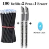 Refills 2 School Erasable Pens Eraser Set 0.5mm Washable Magic Gel Pen Office Writing Supplies Stationery