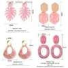 Stud New Fashion Acrylic Geometric Earrings For Women Vintage Bohemia Colorful Dangle Drop Earrings Brincos 2022 Trendy Jewelry Gifts YQ231128