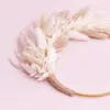 Christmas Decorations Dried Flower Floral Ring For Cake Decorating Natural Pampas Grass wreath Weddings Birthdays Crafts Home Boho Baby Shower Decor 231128