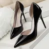 Sandals Bigtree Shoes Women Classic Pumps Patent Leather Highheels Sexy Wedding Shoes Pointed Toe Stiletto Heels Ladies Shoes 12 Color J230428