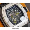 Дизайнерские часы Ri mliles Роскошные часы Автоматические механические часы Richa Milles Rm030 Швейцарский механизм Сапфировое зеркало Импортный резиновый ремешок для часов Мужские спортивные брендовые часы