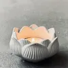 Craft Tools Concrete Flower Shaped Candle Holder Molds Round Tealight Silicone Cement Candlestick MoldsCraft306e