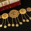Inne akcesoria modowe Turkish Monety Belt Pas Gold Kurdish Wedding Biżuteria dla nowoczesnych damskich kobiet ubieranie się do ciała biżuteria na ciało 231128